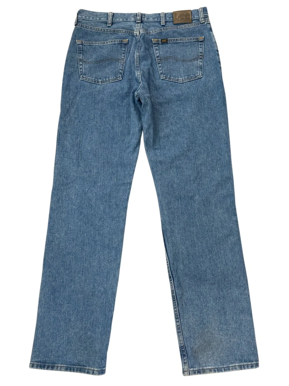 Lee Relaxed Fit Jeans Men’s 34x34 Fits 34x33.5 Medium Wash Straight Leg Cotton